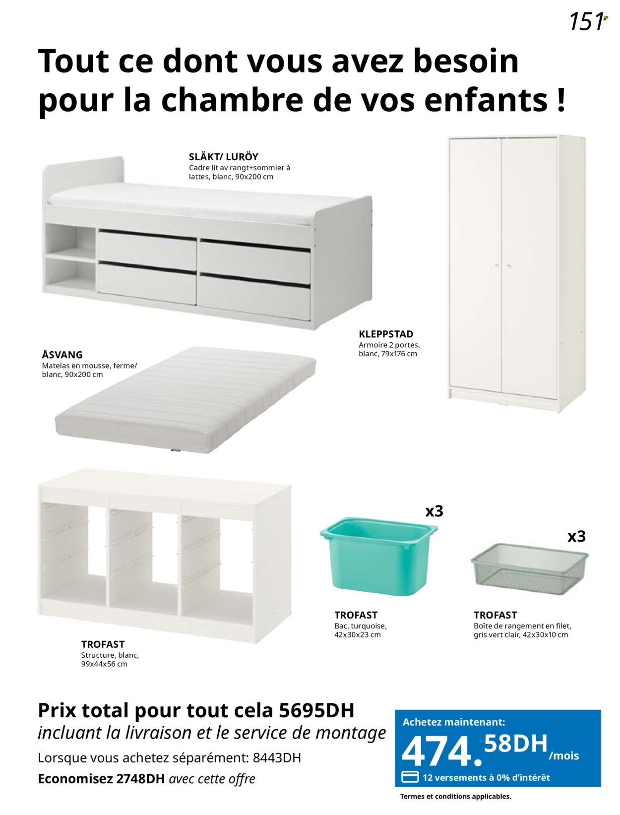 <magasin> - <du DD/MM/YYYY au DD/MM/YYYY> - Produits soldés - ,<products from flyers>. Page 155. 
