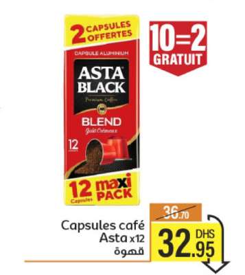 Capsules café Asta x12