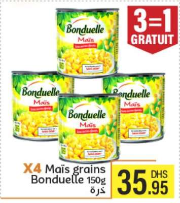 X4 Maïs grains Bonduelle 150g