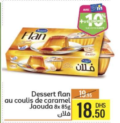 Dessert flan au coulis de caramel Jaouda 8x85g