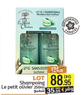 LOT Shampoing Le petit olivier 250ml