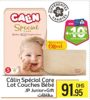 Câlin Spécial Care Lot Couches Bébé