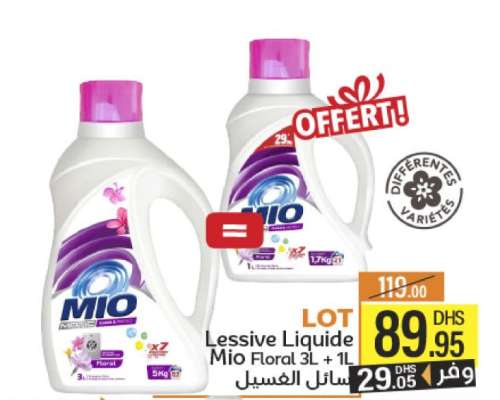 Lessive Liquide Mio Floral 3L + 1L