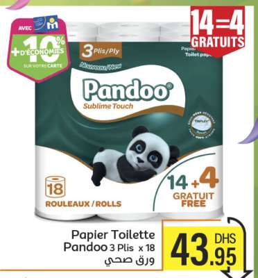 Papier Toilette Pandoo 3 Plis x 18