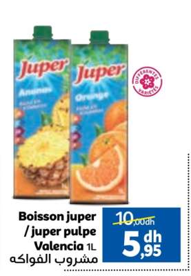 Boisson juper / juper pulpe Valencia 1L