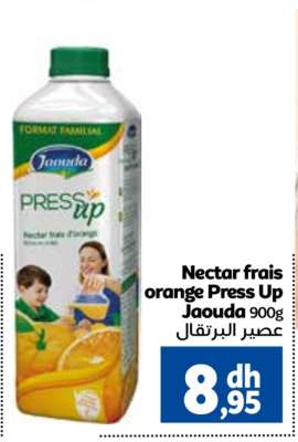 Nectar frais orange Press Up Jaouda