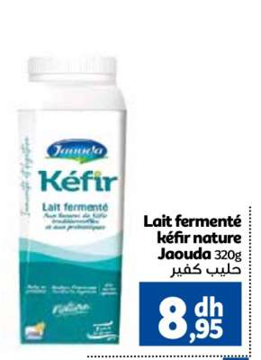 Lait fermenté kéfir nature Jaouda 320g