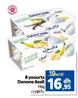 8 yaourts Danone Assil