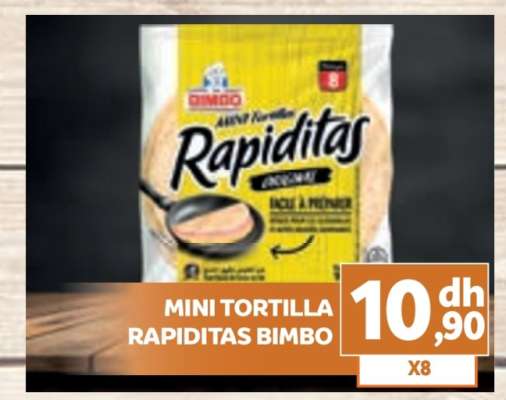 MINI TORTILLA RAPIDITAS BIMBO