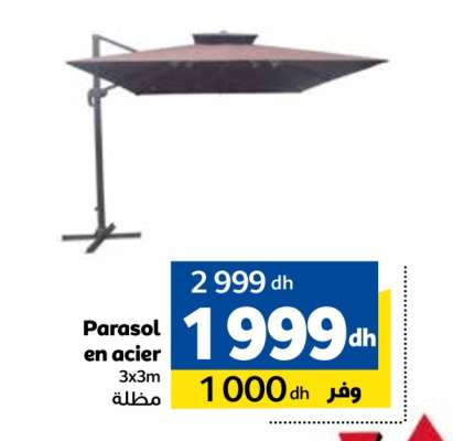 Parasol en acier
