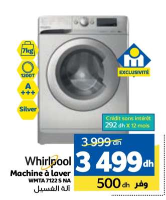 Whirlpool Machine à laver WMTA 7122 S NA