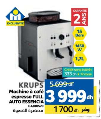 Machine à café espresso FULL AUTO ESSENCIA