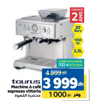 taurus Machine à café espresso vittoria