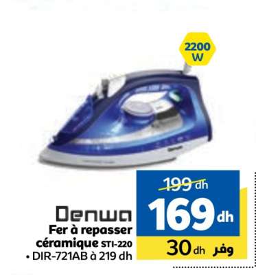 Denwa Fer à repasser céramique STI-220