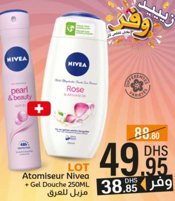 Atomiseur Nivea + Gel Douche 250ML