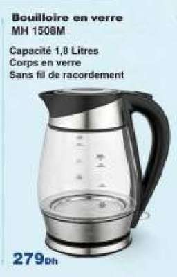 Bouilloire en verre MH 1508M