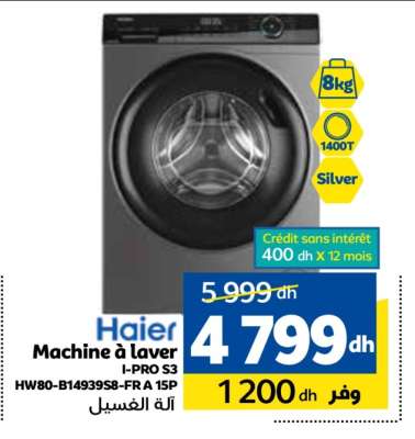 Haier Machine à laver I-PRO S3