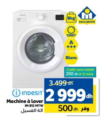 Machine à laver Indesit IM 812 MTW