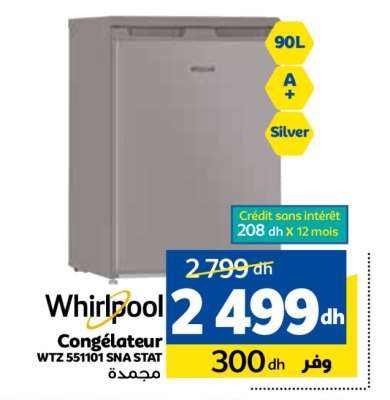 Whirlpool Congélateur WTZ 551101 SNA STAT