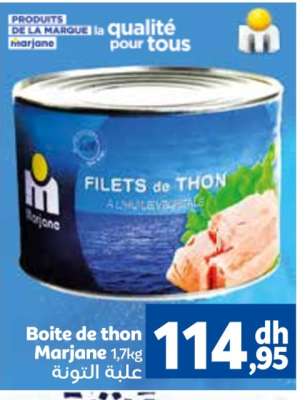 Boite de thon Marjane