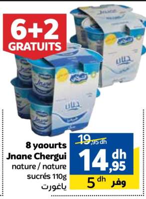 8 yaourts Jnane Chergui