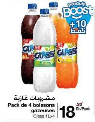 Pack de 4 boissons gazeuses