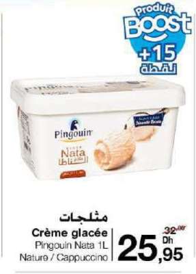 Crème glacée Pingouin Nata 1L