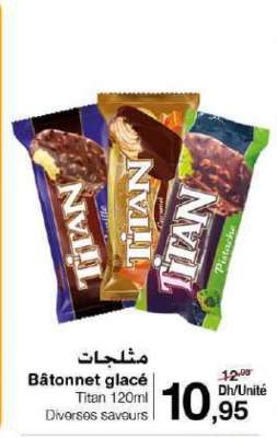 Bâtonnet glacé Titan 120ml
