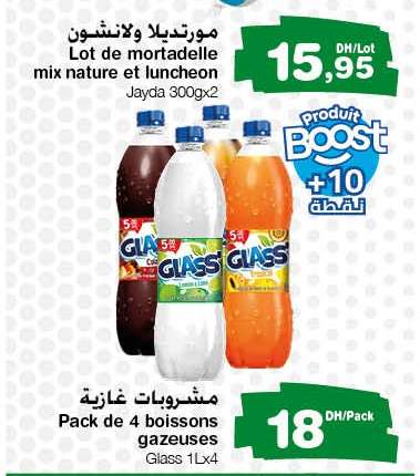 Pack de 4 boissons gazeuses
