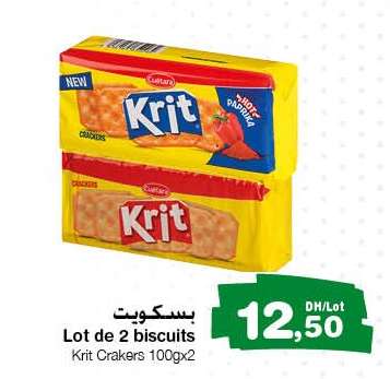 Lot de 2 biscuits