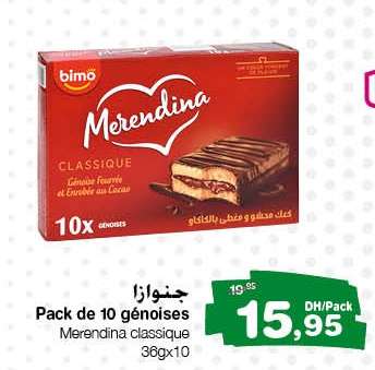 Pack de 10 génoises