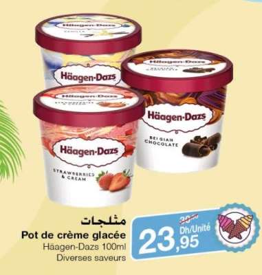 Pot de crème glacée