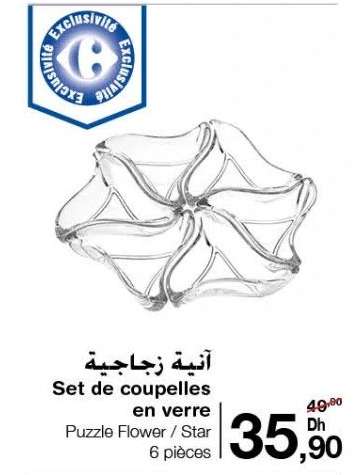 Set de coupelles en verre