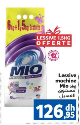Lessive machine Mio 6kg