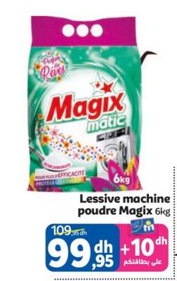 Lessive machine poudre Magix 6kg