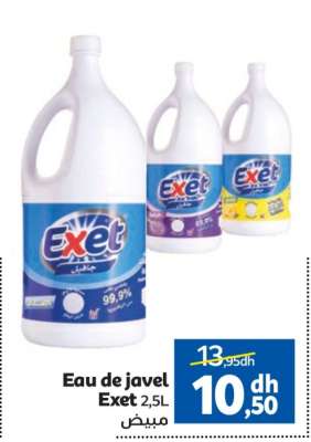 Eau de javel Exet 2,5L