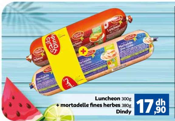 Luncheon 300g + mortadelle fines herbes 380g