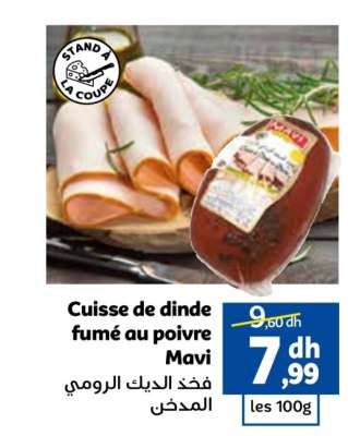 Cuisse de dinde fumé au poivre Mavi