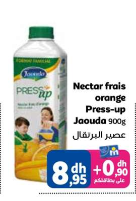 Nectar frais orange Press-up Jaouda 900g