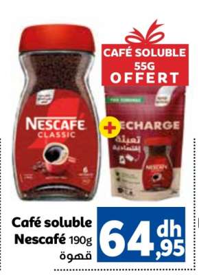 Café soluble Nescafé 190g