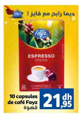 10 capsules de café Fayz