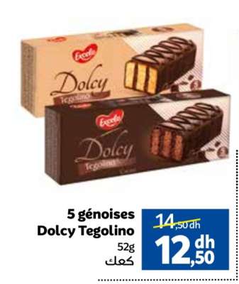 5 génoises Dolcy Tegolino