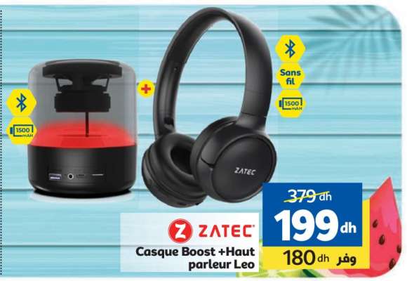 ZATEC Casque Boost + Haut parleur Leo