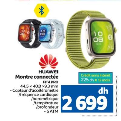 Huawei Montre connectée FIT4 PRO