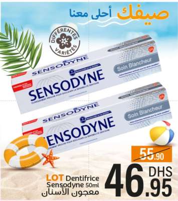 LOT Dentifrice Sensodyne 50ml