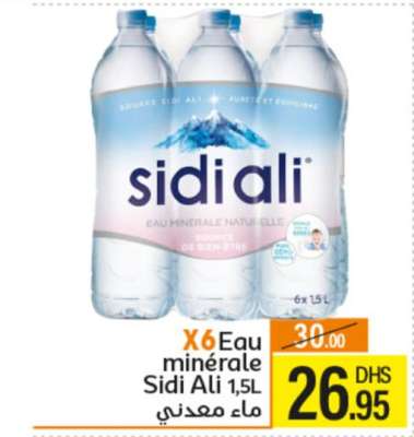 X6 Eau Minérale Sidi Ali 1,5L